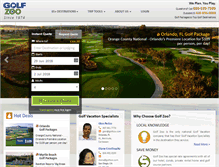 Tablet Screenshot of golfzoo.com